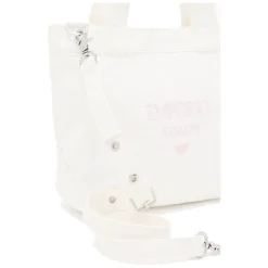 Armani Tassen^Canvas Shopper Tas met Logo Borduursel