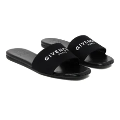 DAMES Givenchy Canvas Slide Sandalen met Logo