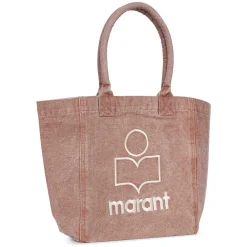 DAMES Isabel Marant Canvas Tote Tas met Geborduurd Logo