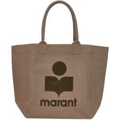 DAMES Isabel Marant Shoppers^Canvas Tote Tas met Logo