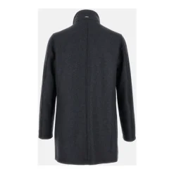 Heren Herno Jassen^Carcoat van Easy Wool en Light Faux Fur