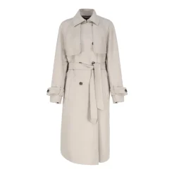 DAMES Max Mara Trenchcoats & Mantels^Cashmere Trenchcoat met Dubbele Bavolet