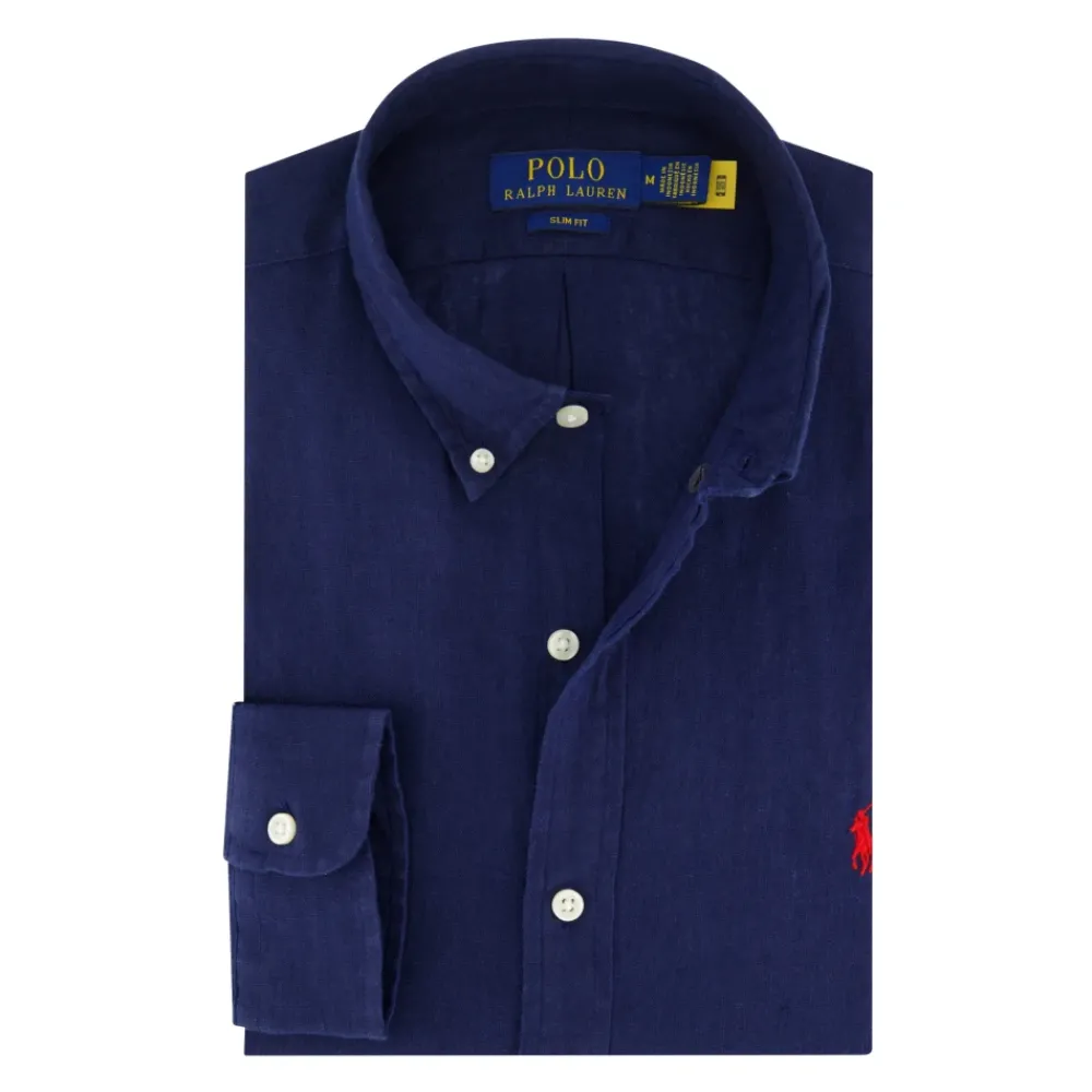 Heren Polo Ralph Lauren Casual Donker Overhemd