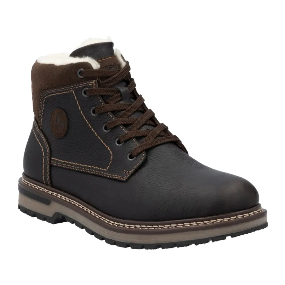 Heren Rieker Casual Enkelboots met Gesloten Neus