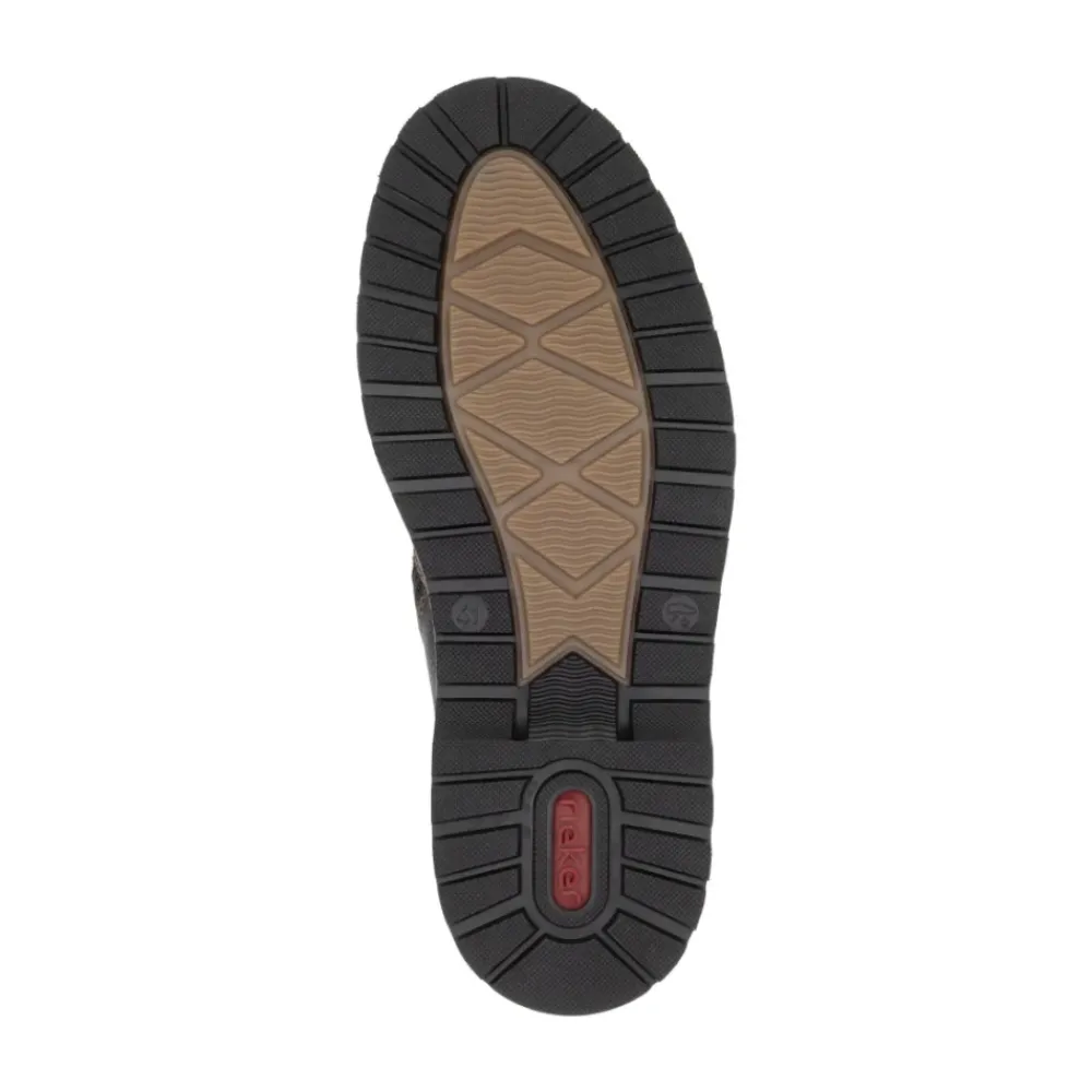 Heren Rieker Casual Enkelboots met Gesloten Neus