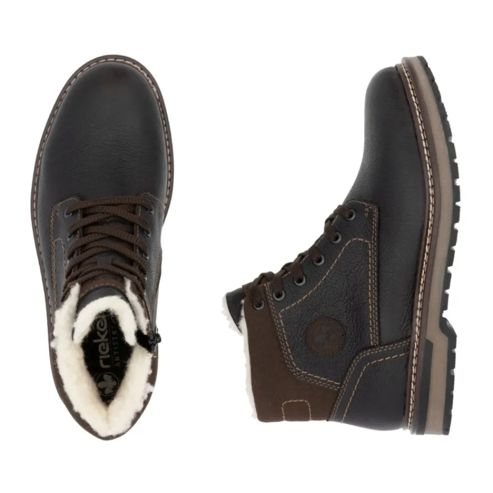 Heren Rieker Casual Enkelboots met Gesloten Neus