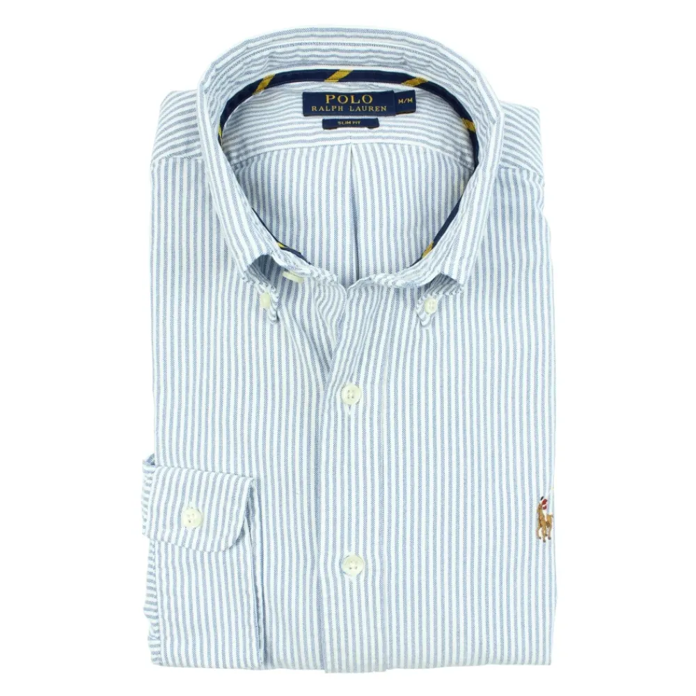 Heren Polo Ralph Lauren Overhemden^Casual licht gestreept overhemd