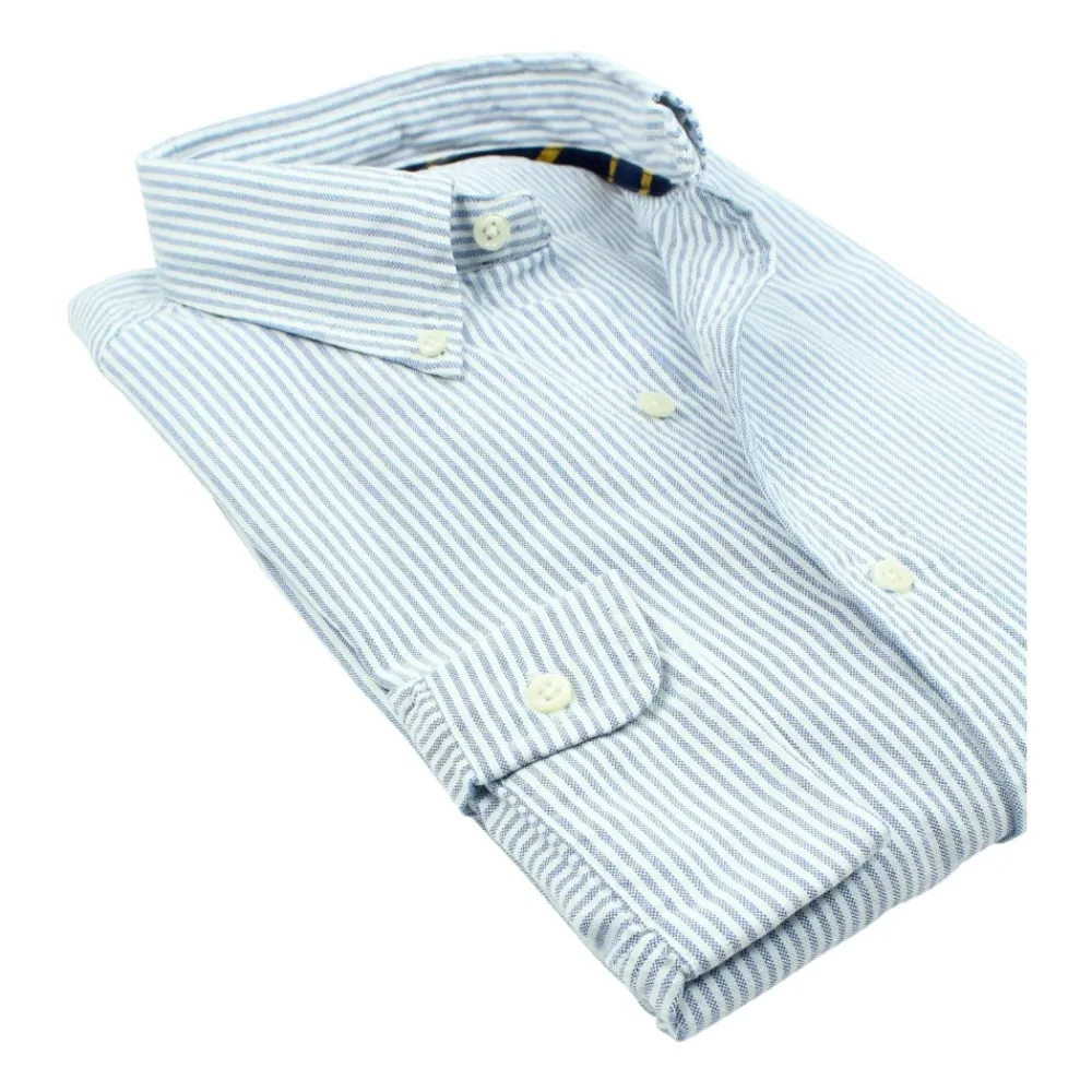 Heren Polo Ralph Lauren Overhemden^Casual licht gestreept overhemd