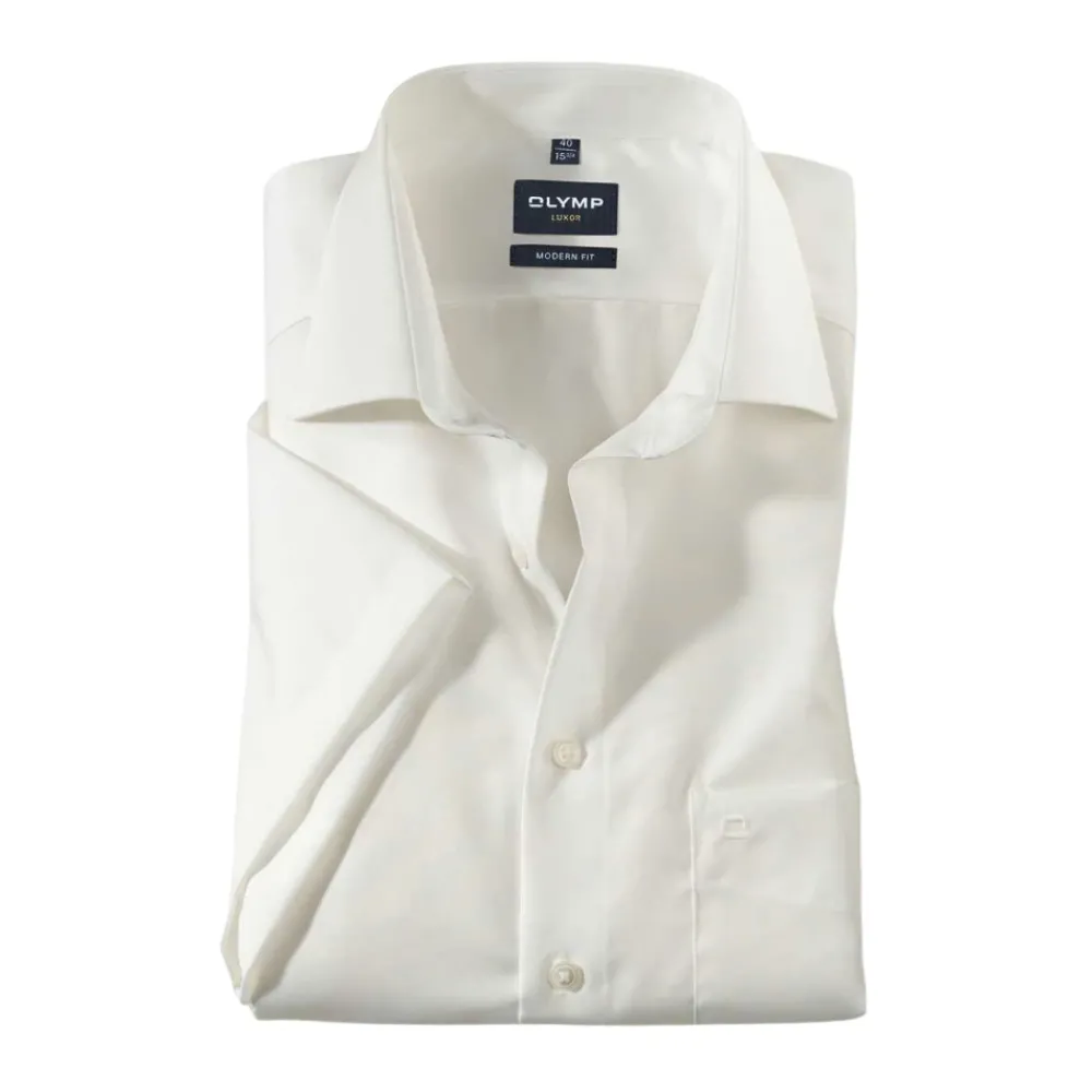 Heren OLYMP Overhemden^Casual overhemd met korte mouwen
