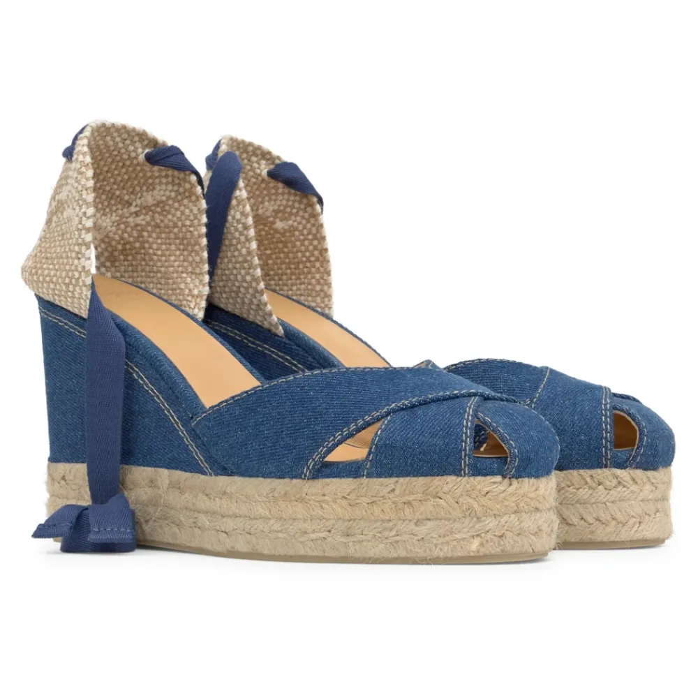 DAMES Castañer Sleehakken^CHABELI/8ED/263 · Espadrille met 11 cm sleehak