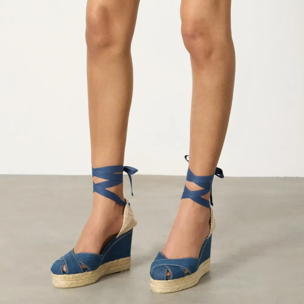 DAMES Castañer Sleehakken^CHABELI/8ED/263 · Espadrille met 11 cm sleehak