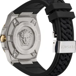 DAMES Versace Horloges^Chain Reaction Quartz Analog Watch