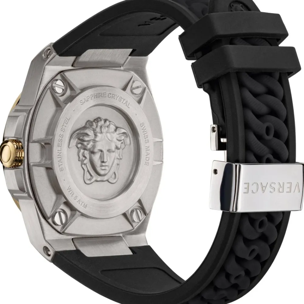 DAMES Versace Horloges^Chain Reaction Quartz Analog Watch