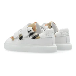 Burberry Sneakers^Check en leren sneakers