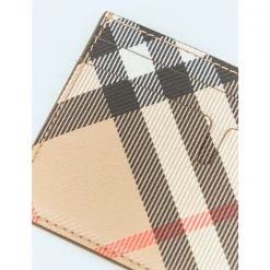 Heren Burberry Portefeuilles^Check Kaarthouder