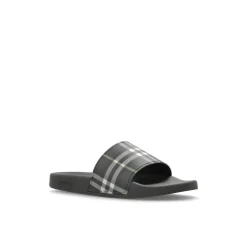 Heren Burberry Check Slides