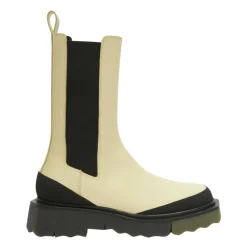 DAMES Off White Chelseaboots^Chelsea boots met zool met sponseffect