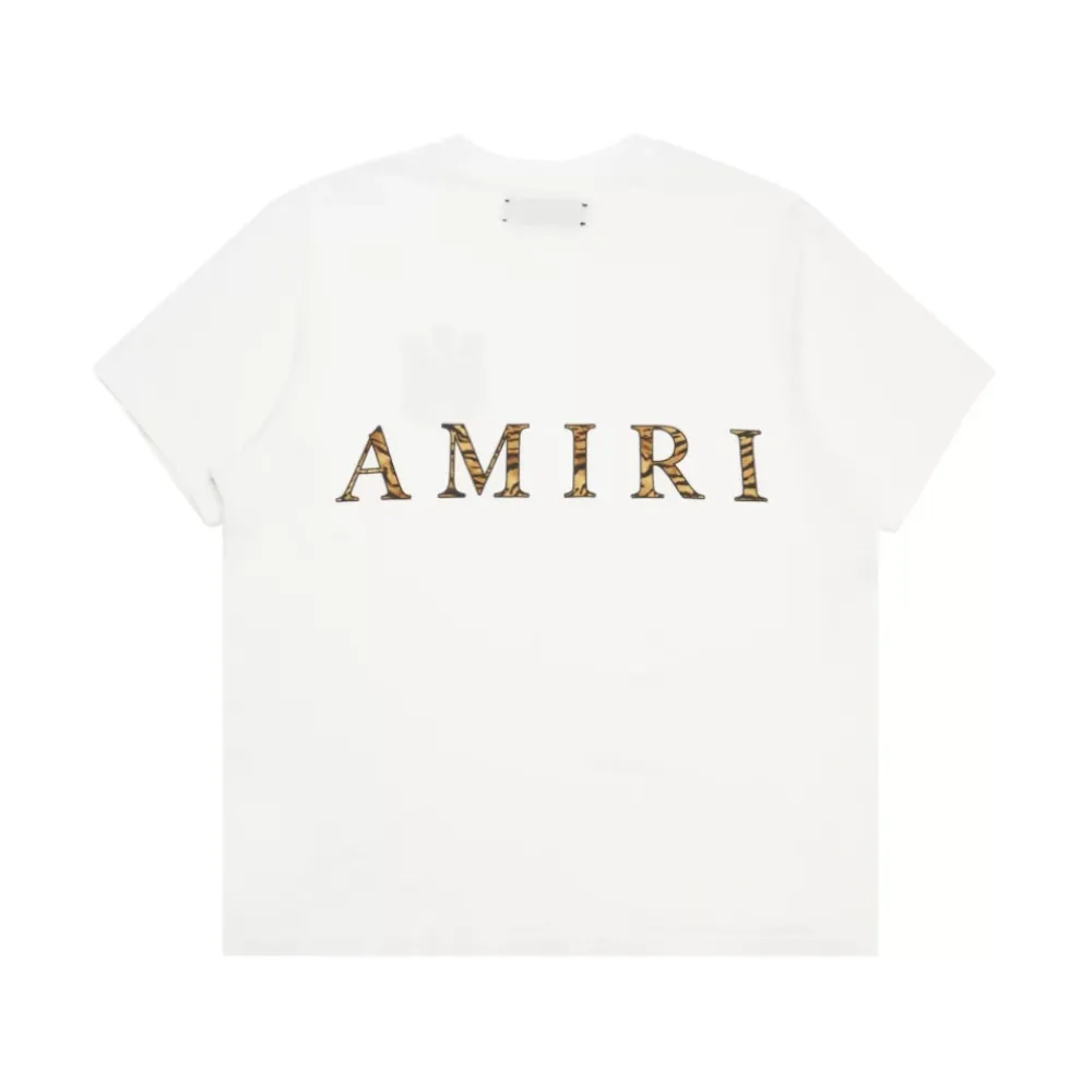 Heren Amiri Shirts^Chinees Nieuwjaar Tee met Tijgerprint