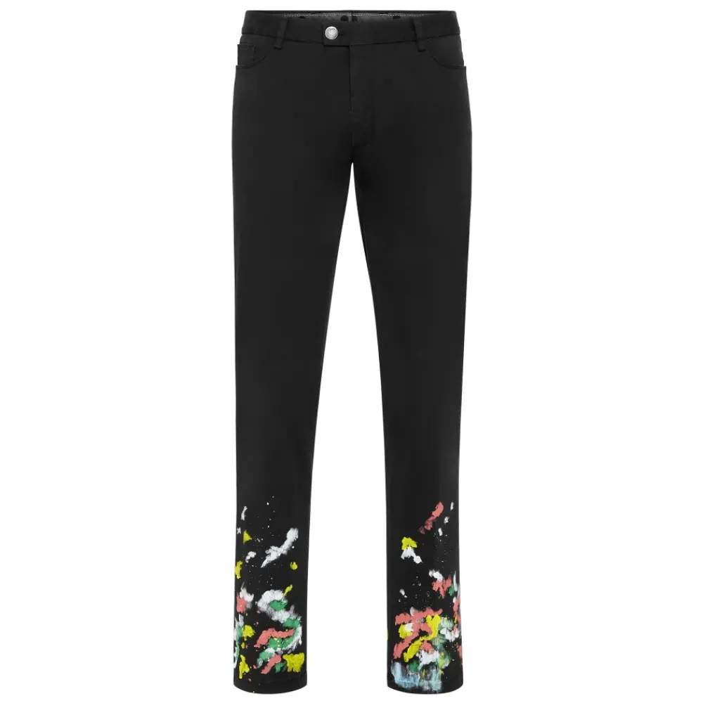 Heren Philipp Plein Chinos Broek Druipend