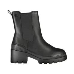 DAMES Tommy Hilfiger Chelseaboots^Chique Enkellaarsjes met Elastiek aan de Zijkant en Logodetail