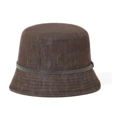 DAMES Brunello Cucinelli Hoeden^Chocoladee platte kroonhoed