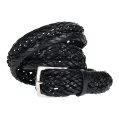 Heren Orciani Riemen^Cintura in pelle intrecciata tubolare