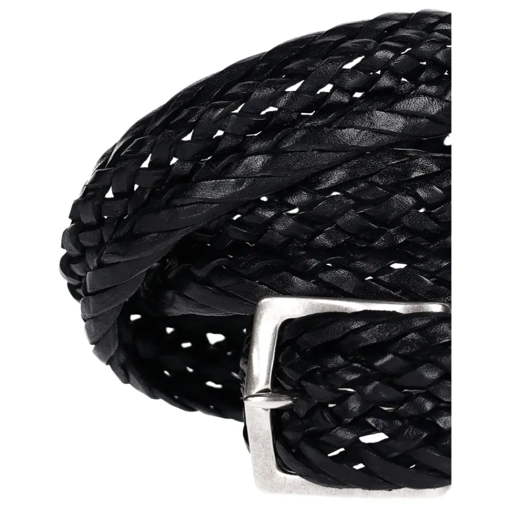 Heren Orciani Riemen^Cintura in pelle intrecciata tubolare