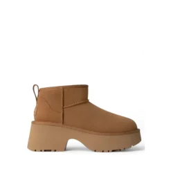 DAMES UGG Classic Ultra Mini New Heights Laarzen Chestnut