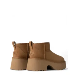DAMES UGG Classic Ultra Mini New Heights Laarzen Chestnut