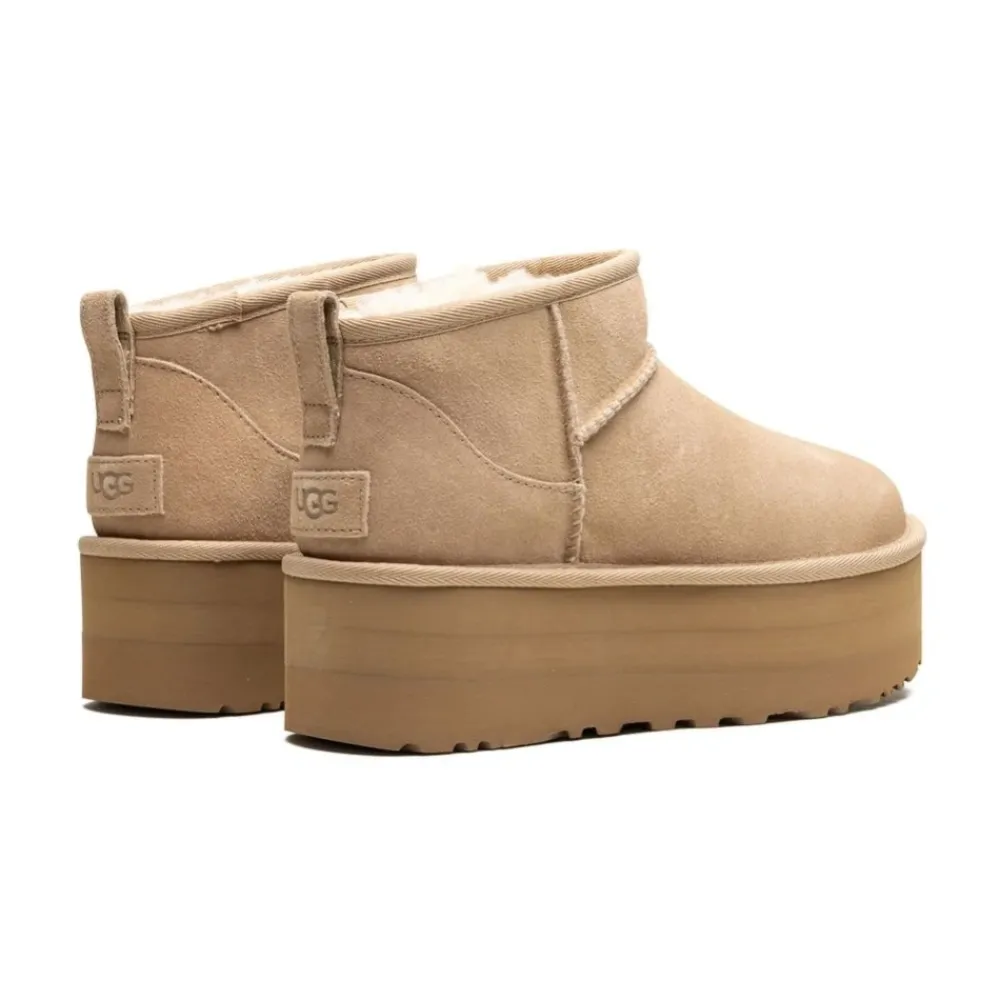 DAMES UGG Laarzen^Classic Ultra Mini Platform Laarzen Sand