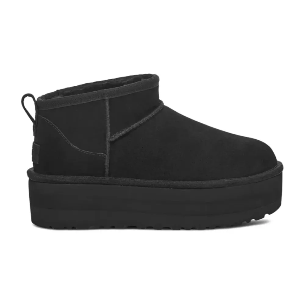 DAMES UGG Classic Ultra Mini Platform Laarzen Black