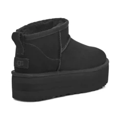 DAMES UGG Classic Ultra Mini Platform Laarzen Black