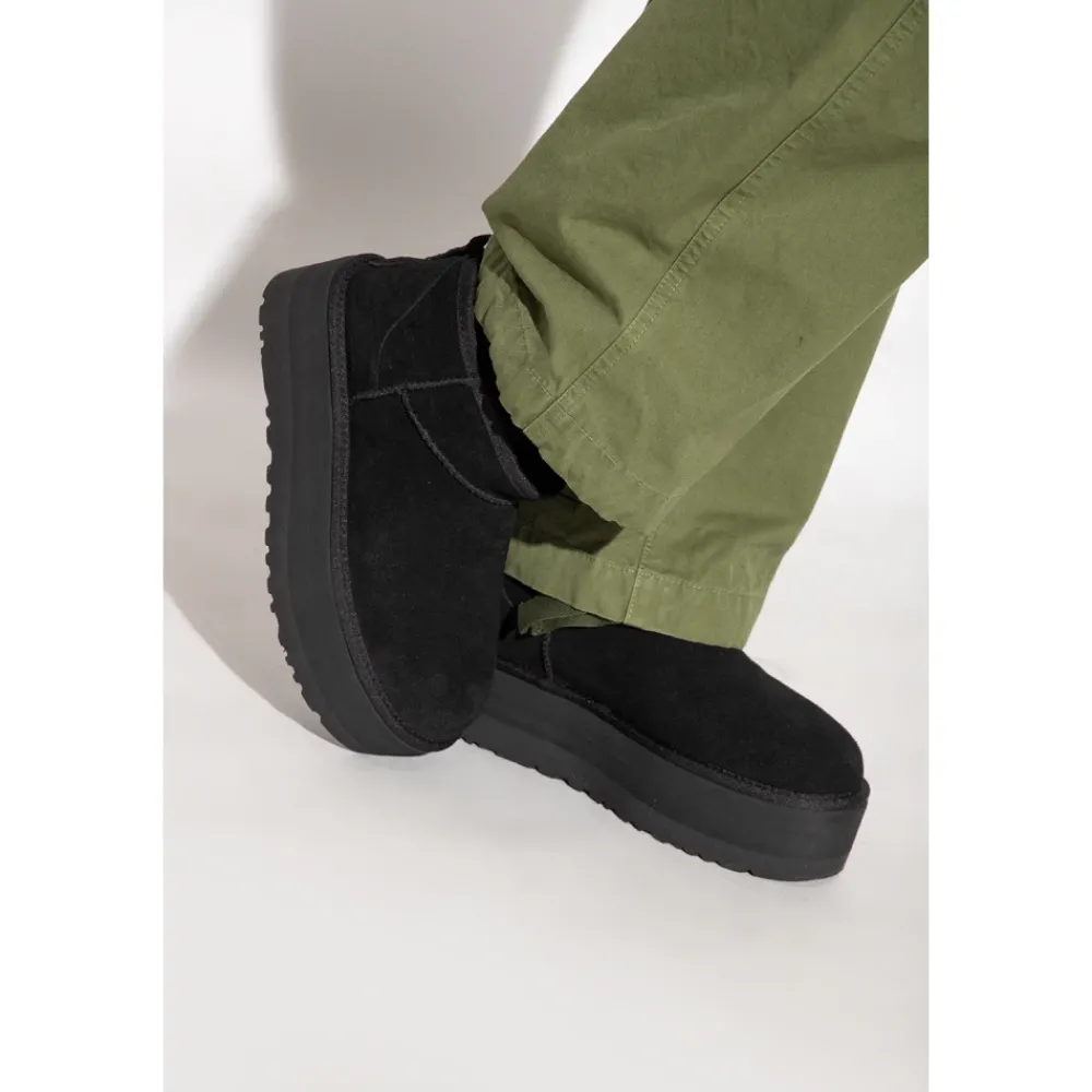 DAMES UGG Classic Ultra Mini Platform Laarzen Black