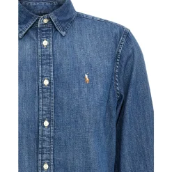 DAMES Polo Ralph Lauren Blouses^Classic-Fit Denim Overhemd