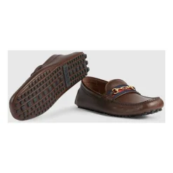 Heren Gucci Instappers & Slip Ons^Cocoa Driver Schoen met Web