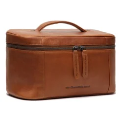 DAMES The Chesterfield Brand Toilettassen^Cognac Leren Toilettas met Spiegel
