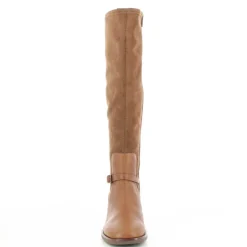 DAMES Hispanitas Enkellaarsjes^Cognac Milan Damesschoenen