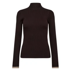 DAMES Co'Couture Truien & Vesten^Coltrui Gebreide Trui in Mocca