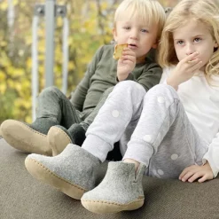 Glerups Laarzen^Comfortabele Grijze Wollen Laarzen