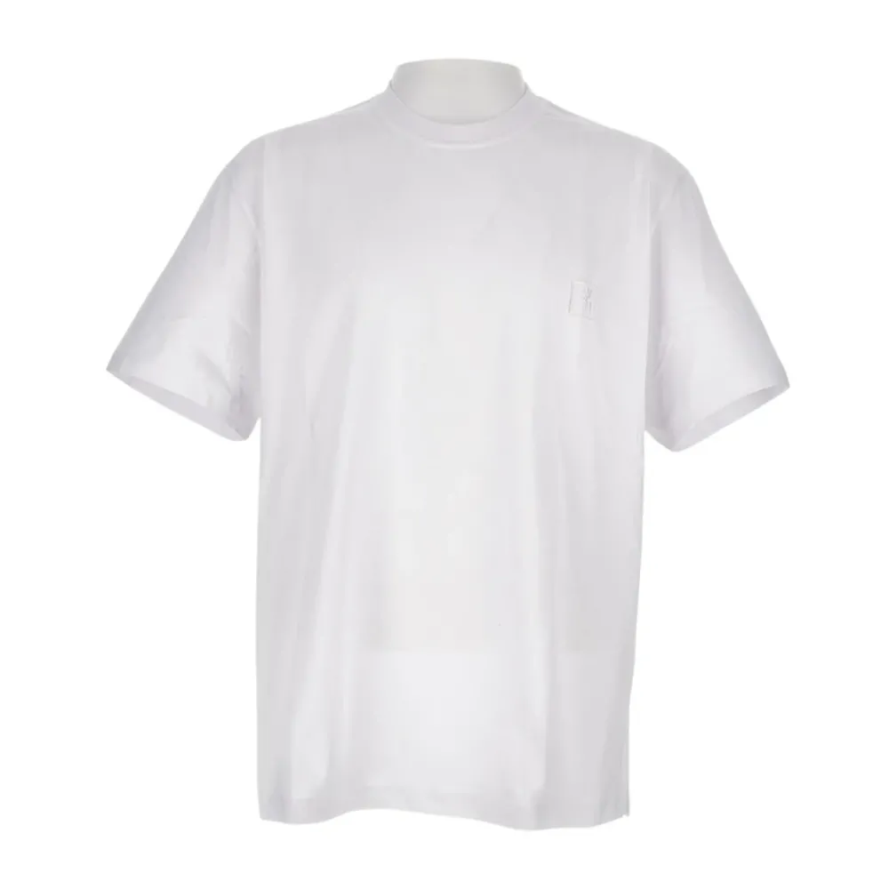 Heren WOOYOUNGMI Cotton Back Logo T-Shirt