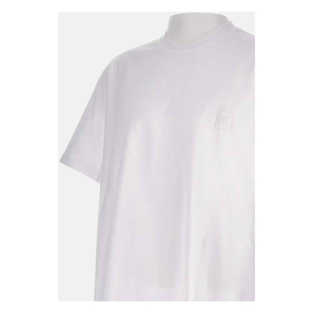 Heren WOOYOUNGMI Cotton Back Logo T-Shirt