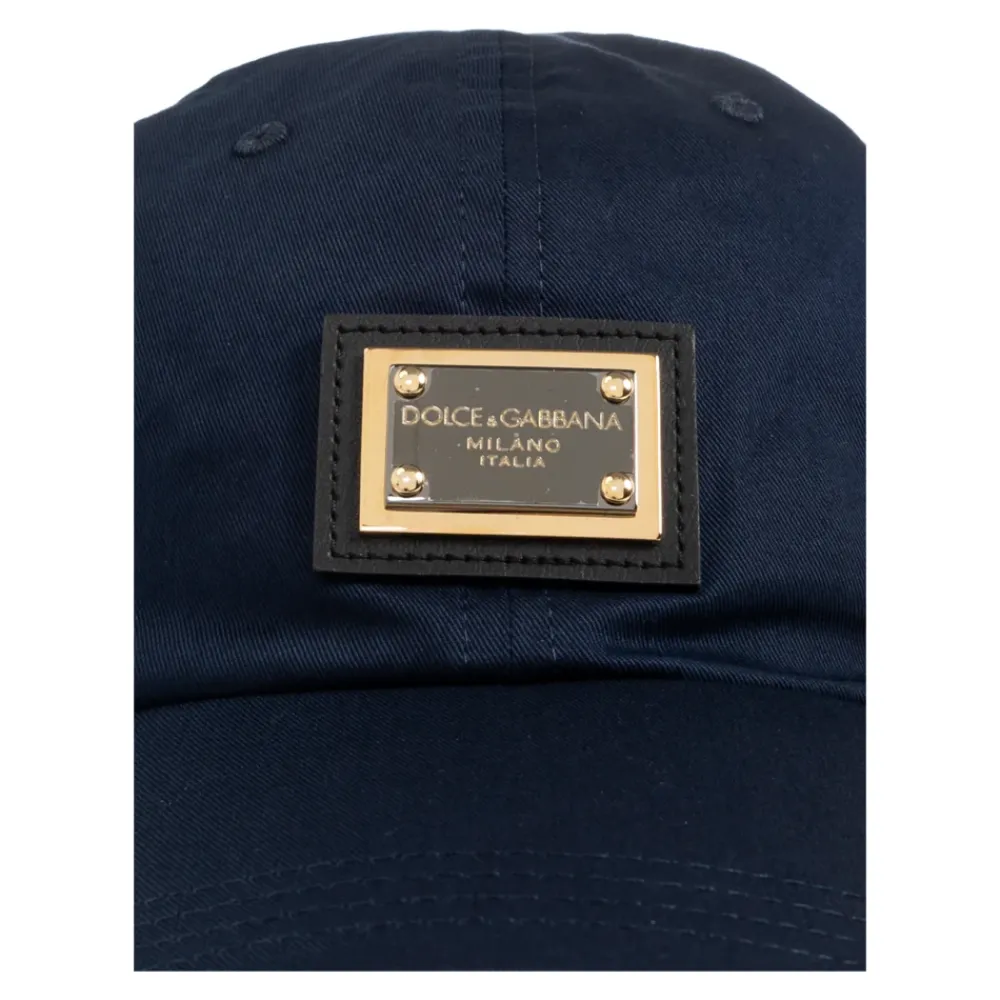 Heren Dolce & Gabbana Cotton Baseball Cap met Logo Tag