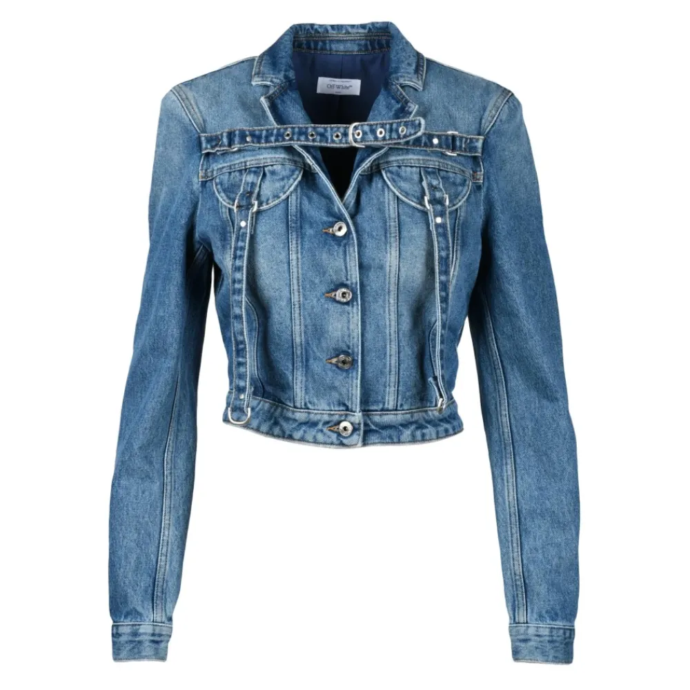 DAMES Off White Jassen^Cotton Denim Jas