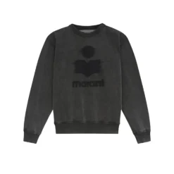 Heren Isabel Marant Truien & Vesten^Cotton Logo Sweatshirt