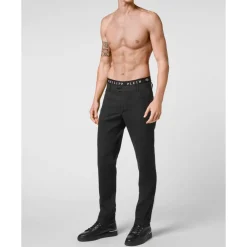 Heren Philipp Plein Cotton Long Trousers Chinos fit Iconic Plein