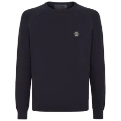 Heren Philipp Plein Truien & Vesten^Cotton Pullover Ronde Hals LS