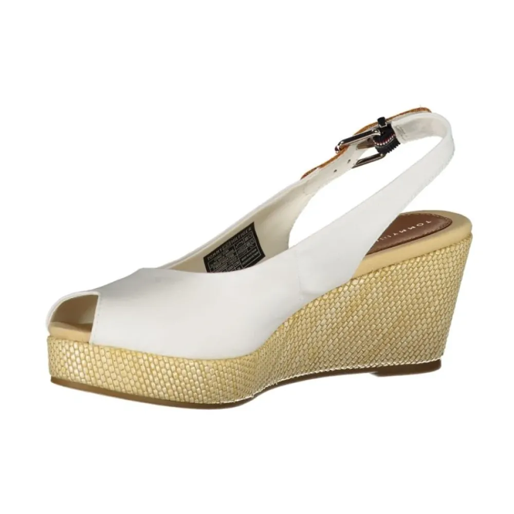 DAMES Tommy Hilfiger Sleehakken^Cotton Sandal