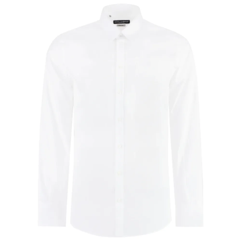 Heren Dolce & Gabbana Overhemden^Cotton Shirt