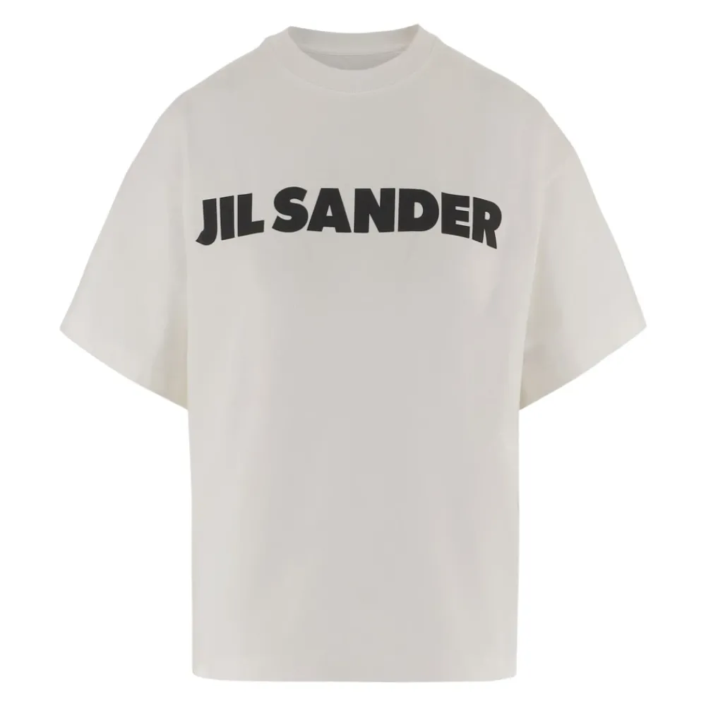 DAMES Jil Sander Cotton T-Shirt met Logo