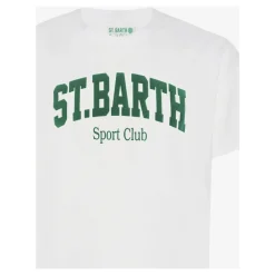Heren MC2 Saint Barth Shirts^Cotton T-shirt met logo-opdruk